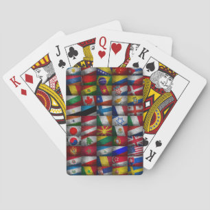 Vlaggenvlag collectie pokerkaarten