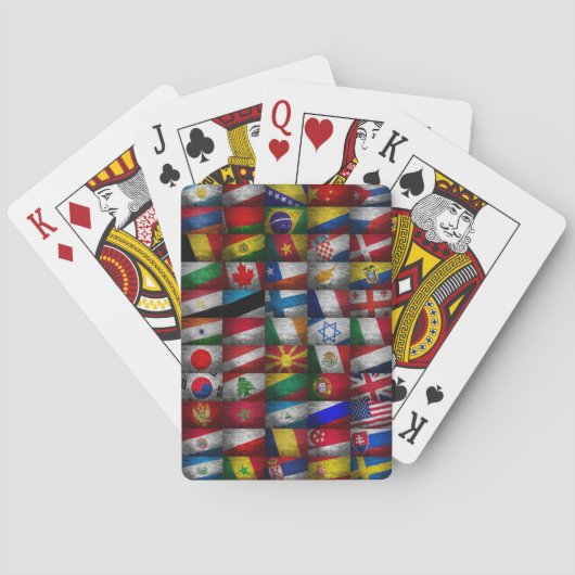 Vlaggenvlag collectie pokerkaarten (Achterkant)