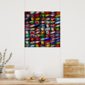 Vlaggenvlag collectie poster (Keuken)