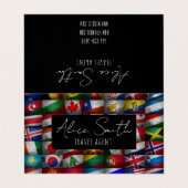 Vlaggenvlag collectie visitekaartje (Buitenkant ongevouwen)