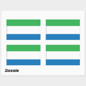 Vlaggenvlag Sierra Leone Rechthoekige Sticker (Vel)