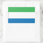 Vlaggenvlag Sierra Leone Rechthoekige Sticker (Tas)