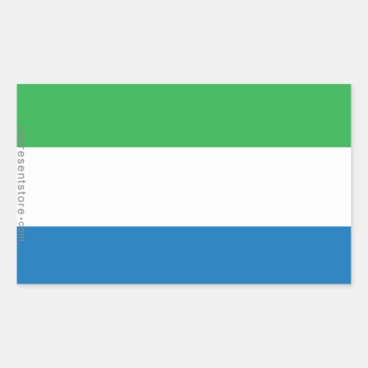 Vlaggenvlag Sierra Leone Rechthoekige Sticker (Voorkant)
