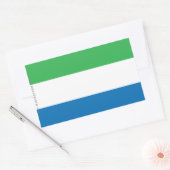 Vlaggenvlag Sierra Leone Rechthoekige Sticker (Envelop)