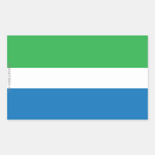 Vlaggenvlag Sierra Leone Rechthoekige Sticker
