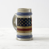 Vlaggenvlag (VS/Grunged) Bierpul (Voorkant links)