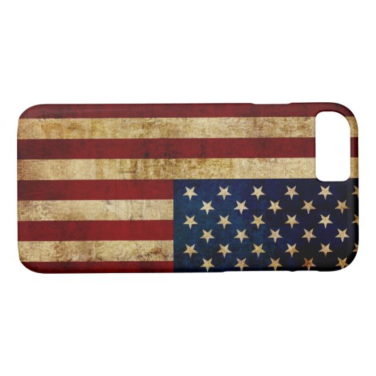 Vlaggenvlag (VS/Grunged) Case-Mate iPhone Case (Achterkant (Horizontaal))