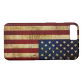Vlaggenvlag (VS/Grunged) Case-Mate iPhone Case (Achterkant (Horizontaal))