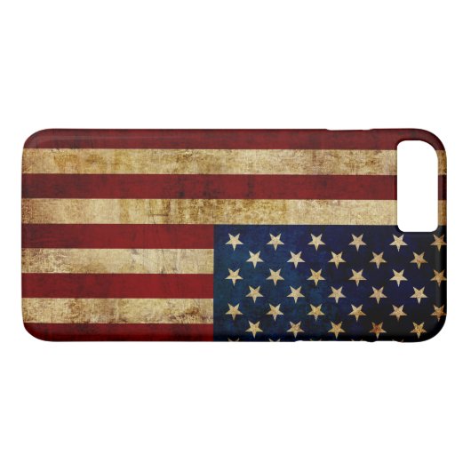 Vlaggenvlag (VS/Grunged) Case-Mate iPhone Case (Achterkant (Horizontaal))