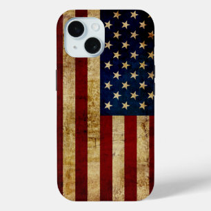 Vlaggenvlag (VS/Grunged) iPhone 15 Case