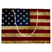 Vlaggenvlag (VS/Grunged) Large Cadeautasje (Achterkant)