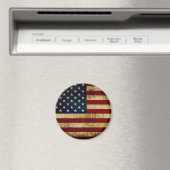 Vlaggenvlag (VS/Grunged) Magneet (Insitu (Vaatwasser))