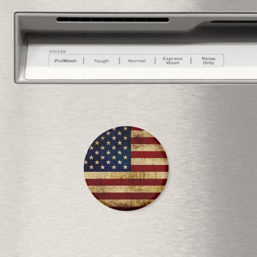 Vlaggenvlag (VS/Grunged) Magneet (Insitu (Vaatwasser))