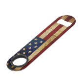 Vlaggenvlag (VS/Grunged) Speed Flessenopener (Achterkant Gekanteld)