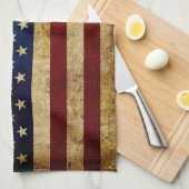 Vlaggenvlag (VS/Grunged) Theedoek (Quarter Fold)