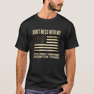 Vlaggenvrienden Amerika van Faith Family Firearms T-shirt
