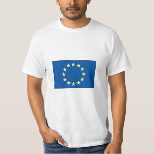 Vlaggenwaarde T-Shirt van de Europese Unie