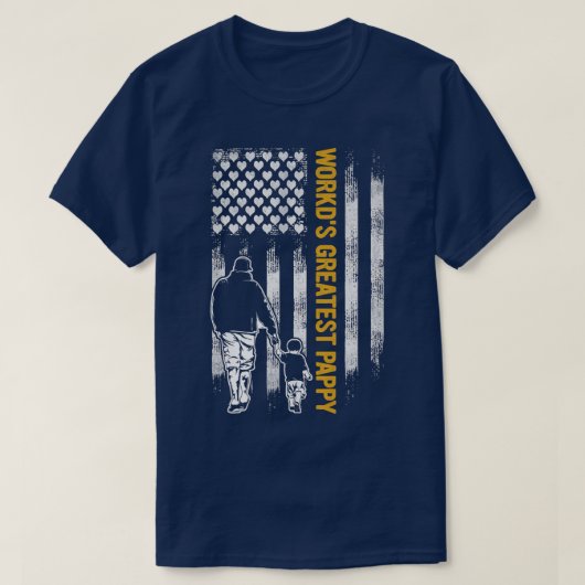 Vlaggenwereld van de Verenigde Staten: de grootst T-shirt (Design voorkant)