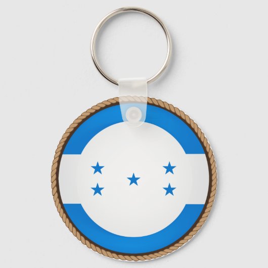 Vlaggenzegel van Cool Honduras Sleutelhanger (Voorkant)