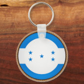Vlaggenzegel van Cool Honduras Sleutelhanger (Voorkant)