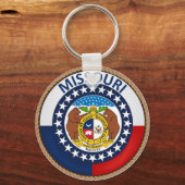Vlaggenzegel van de staat Missouri Sleutelhanger (Voorkant)