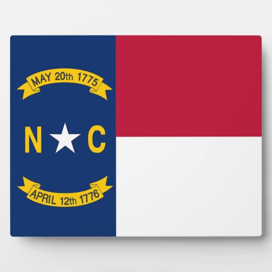 Vlaggeplaque Nord Carolina Fotoplaat (Voorkant)