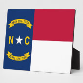 Vlaggeplaque Nord Carolina Fotoplaat (Zijkant)
