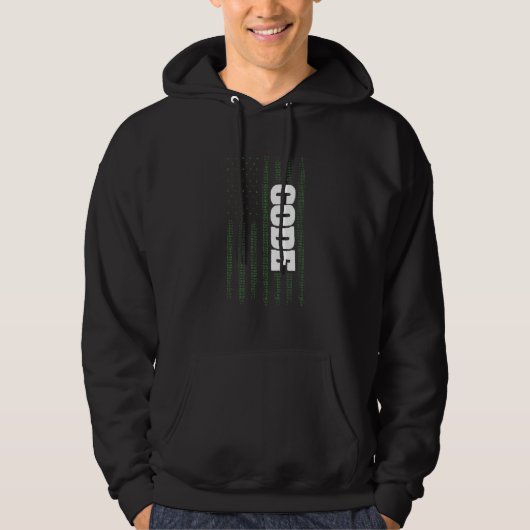 Vlaggeprogrammeercode van de Verenigde Staten 4 ju Hoodie (Voorkant)