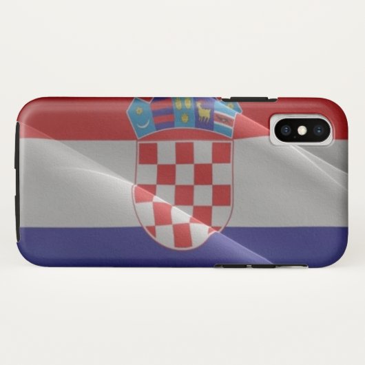 Vlaggolven van Kroatië - Case-Mate iPhone Case (Achterkant (horizontaal))