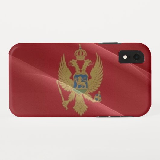 Vlaggolven van Montenegro - Case-Mate iPhone Case (Achterkant (horizontaal))