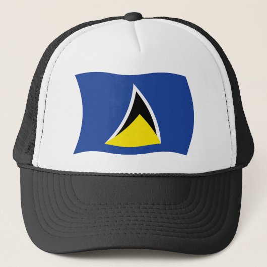 Vlaghoed van Saint Lucia Trucker Pet (Voorkant)
