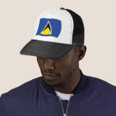 Vlaghoed van Saint Lucia Trucker Pet (In situ)