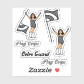 Vlagkleur Guard Stickers ( Steel Grey) (Vel)