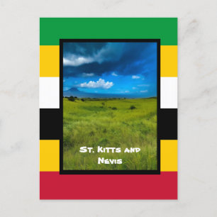 Vlagkleuren van St. Kitts Briefkaart