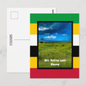 Vlagkleuren van St. Kitts Briefkaart (Voorkant / Achterkant)