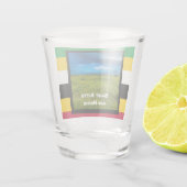 Vlagkleuren van St. Kitts Shot Glas (Achterkant)