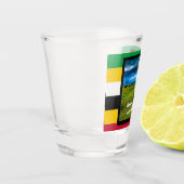 Vlagkleuren van St. Kitts Shot Glas (Links)