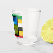 Vlagkleuren van St. Kitts Shot Glas (Rechts)
