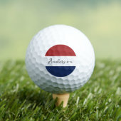 Vlagkleuren VS Aangepaste naam achternaam  Golfballen (Insitu Shirt)