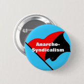 vlagknop anarcho-syndicalisme ronde button 5,7 cm (Voorkant /achterkant)