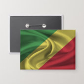 Vlagknop van de Republiek Congo Button (Voorkant / Achterkant)