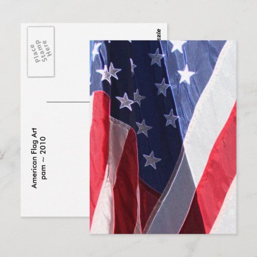 Vlagkunst Briefkaart (Voorkant / Achterkant)