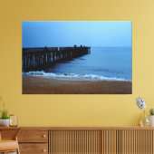 Vlagler Beach Pier Canvas Afdruk (Insitu (Woonkamer))