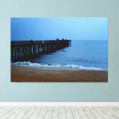 Vlagler Beach Pier Canvas Afdruk (Insitu (Houten vloer))