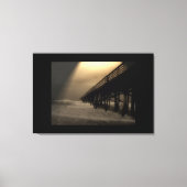 Vlagler Beach Pier Canvas Afdruk (Voorkant)