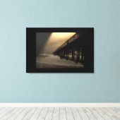 Vlagler Beach Pier Canvas Afdruk (Insitu (Houten vloer))
