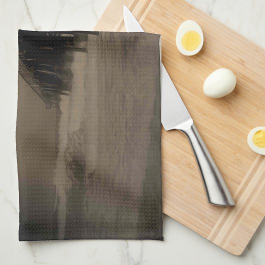 Vlagler Beach Pier Theedoek (Quarter Fold)