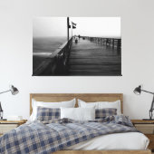 Vlagler Beach Vist Pier Canvas Afdruk (Insitu (Slaapkamer))