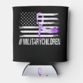 Vlaglintlint van de VS, Paars omhoog! T-shirt van  Blikjeskoeler (Voorkant)