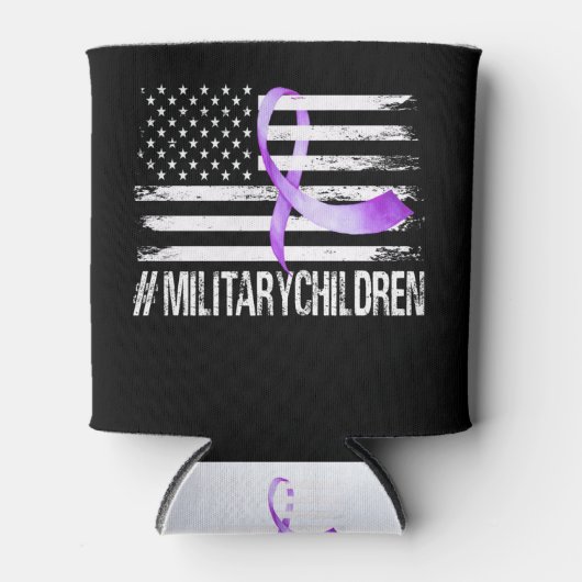 Vlaglintlint van de VS, Paars omhoog! T-shirt van  Blikjeskoeler (Voorkant)